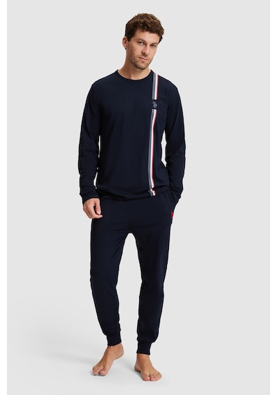 U.S. Polo Assn. Erkek Lacivert Pijama Takımı 50333255 Vr033