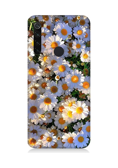 Xiaomi Redmi Note 8 Uyumlu Silikon Kılıf Beyaz Papatyalar