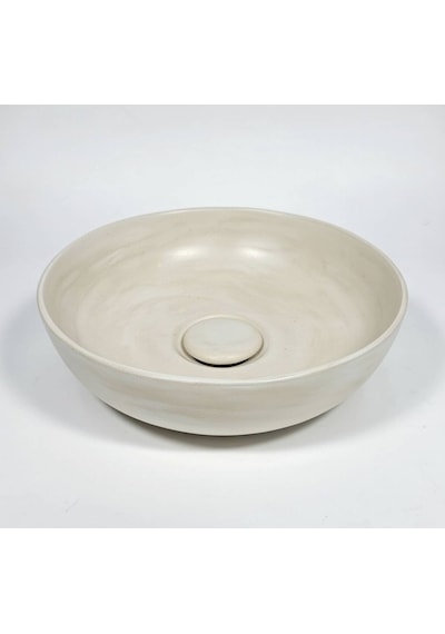 Artvit El Yapımı Tezgah Üstü Lavabo - L2000057 Krem