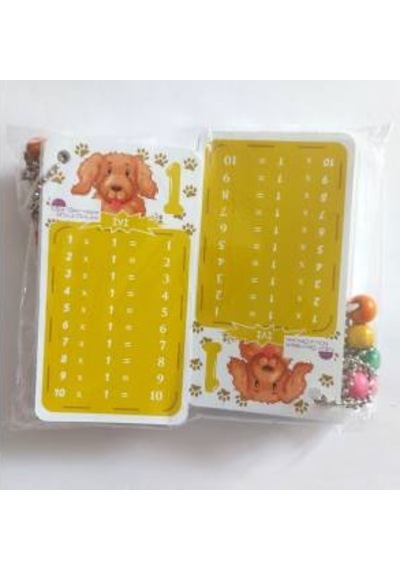 Çarpım Tablosu Zincir Ezber Kartları Selefon Kaplama 10 'Lu Paket