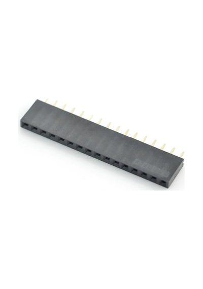 16 Pin Tek Sıra Dişi Header 180 Derece 1x16 Pin 2.54mm Soket Konnektör Breadboard Pcb Devre Bağlantı