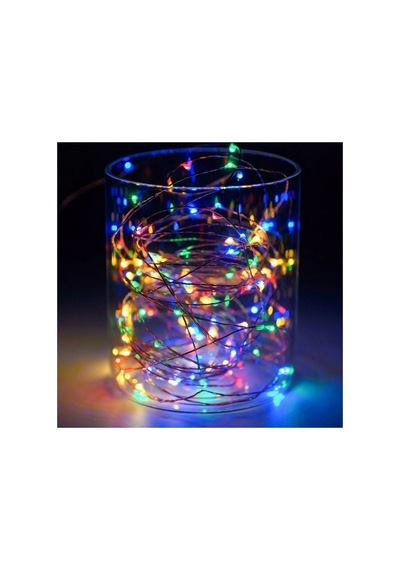 Gd957 Şerit Pilli Aydınlatma 3 Metre 30 Adet Rgb Peri Led