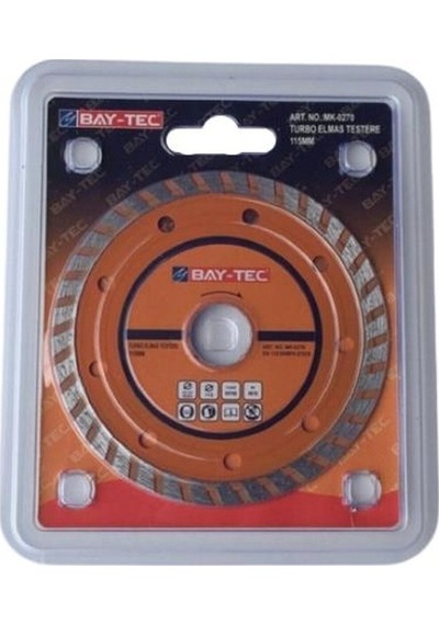 Bay-Tec MK0270 Turbo Elmas Testere Kesici Disk 115Mm