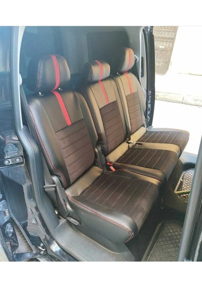 Volkswagen Caddy 2015 2020 Arası Siyah Taytüyü Siyah Deri Karışımı