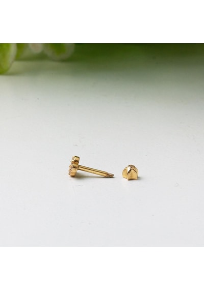 Tektaş 14 Ayar Tragus Altın Küpe Kphss14k22480 Sarı
