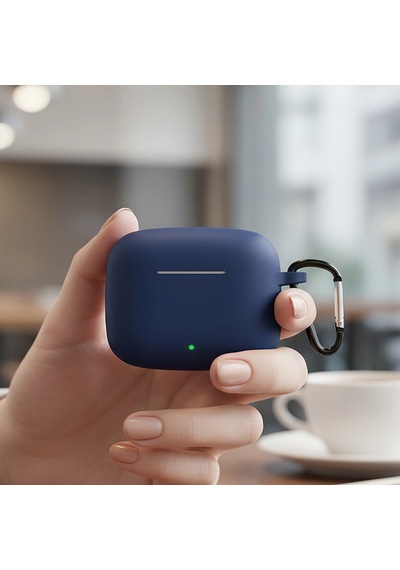 Caseonn Huawei Freebuds Se 4 Anc Kılıf Askı Aparatlı Mat Silikon Lacivert