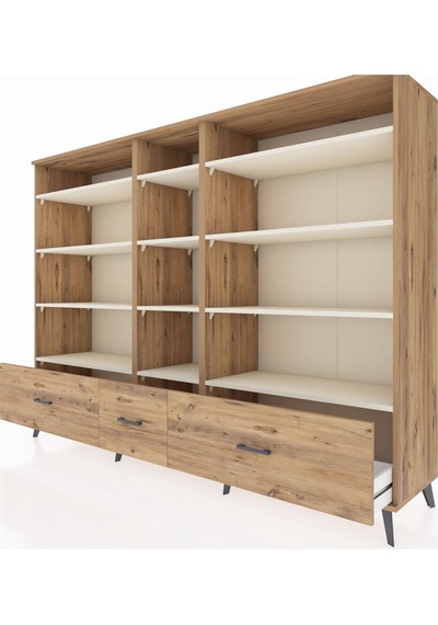 Hyperion Dolap 12 Raflı 3 Çekmeceli 220x44x163 Çam-aytaşı/çam Aytası/atlas Çam - Atlas Çam Hyperion Dolap 12 Raflı 3 Çekmeceli 220x44x163 Çam-aytaşı/çam Aytası/atlas Çam - Atlas Çam