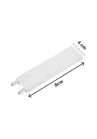 Alüminyum Su Sıvı Isıtma Cpu Soğutma Bloğu 40x80mm Diğer