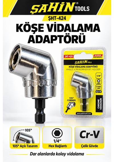 105 Kısa Gövdeli Köşe Vidalama Adaptörü