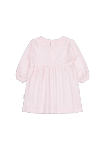 Civil Baby Yaka Fırfırlı Bel Fiyonklu 6-18 Ay Elbise Açık Pembe