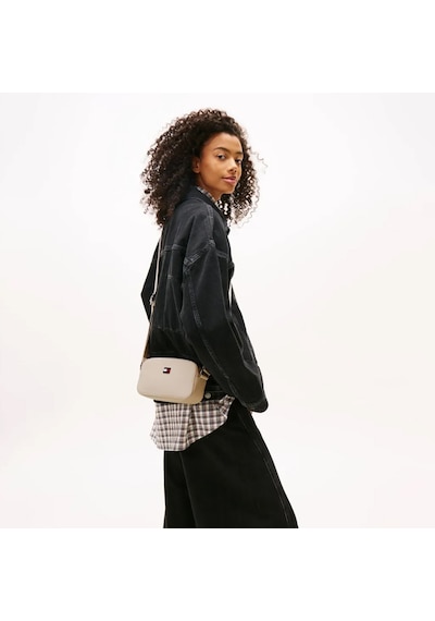 Tommy Hilfiger Kadın Bej Omuz Çantası Aw0aw18065-aby Krem