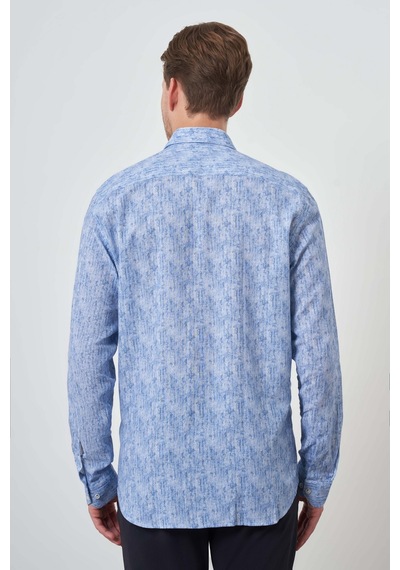 Morven Erkek Mavi Keten Trend Dynamic Fit Düğmeli Yaka Gömlek 25ys004020300 Mavi Mavi Morven Erkek Mavi Keten Trend Dynamic Fit Düğmeli Yaka Gömlek 25ys004020300 Mavi Mavi