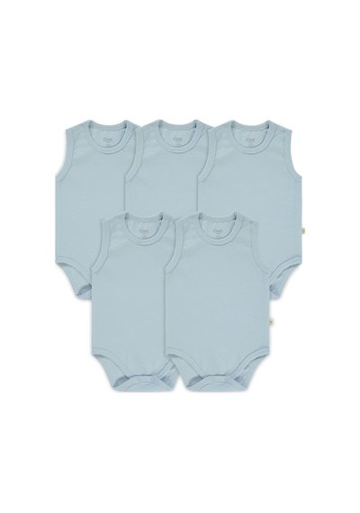 Civil Baby Bebek 5'li Çıtçıtlı Badi 1-3 Yaş Mavi