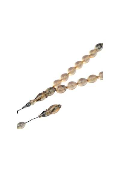 Arpa Kesim 11x8 Mm Ateş Kehribar Sistem Püsküllü Tesbih Çok Renkli