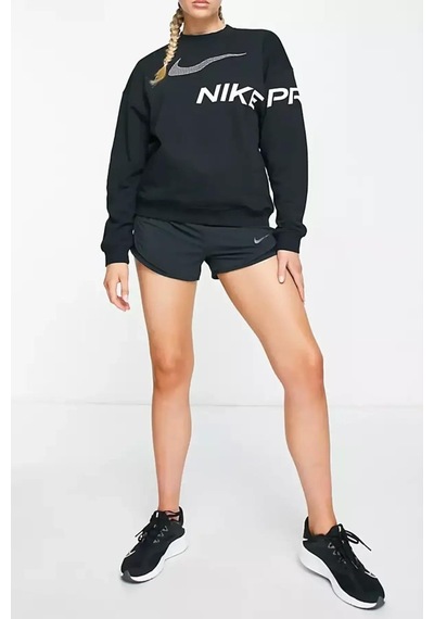 Dri-fit Get Fit French Terry Graphic Bol Kesim Siyah Kadın Sweatshrit Siyah