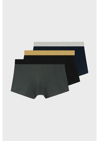 Boss Erkek Boxer 50546808 970 Siyah-lacivert-yeşil Siyah-lacivert-yeşil