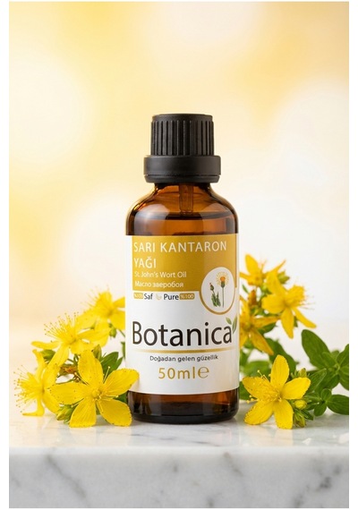 Botanica %100 Saf Kantaron Yağı Maserasyon Cilt Onarımı Besleyici Nemlendirici Doğal Bitkisel 50 Ml 50 ML