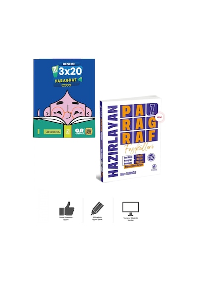 7. Sınıf Kazandıran Paragraf Fasikülleri + Paragraf Deneme Sınavı Bigelio + Çanta