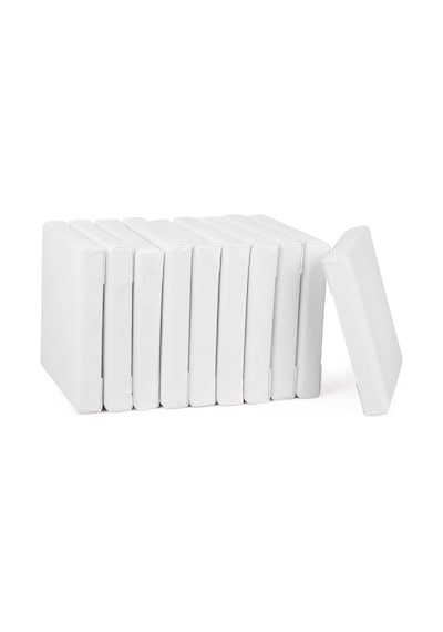 Gerdirmeli Çerçeveli Mini Tuvaller, %100 Pamuk, 10 Adet, 10 X 10 Cm, Kanvas, Sanat Tuvali, Tuva Standart