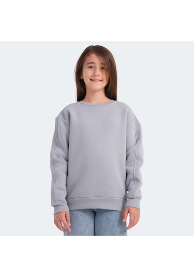 Slazenger LOGAN Çocuk  Taş Gri Sweatshirt