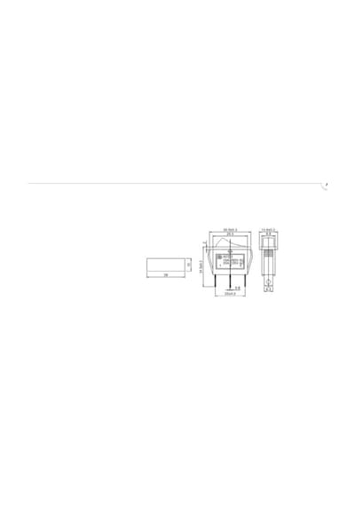 Ic-113A Dar Nokta Işıklı Anahtar On-Off Kcd3-101En (3 Adet)