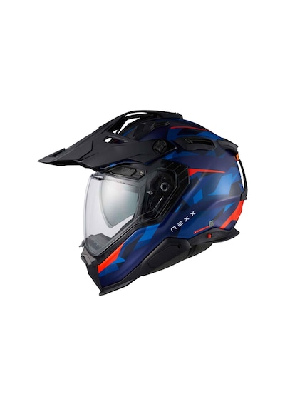 Nexx X.wed 3 75176 Trailmania Kros Motosiklet Kaskı Mat Mavi - Kırmızı