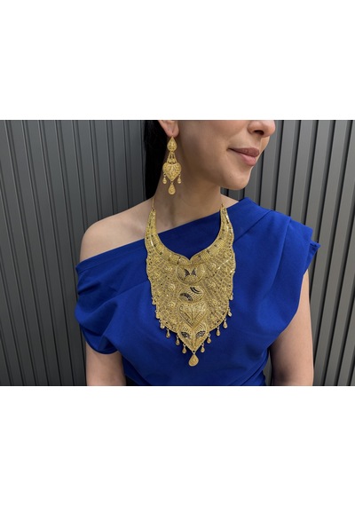 Geniş Hint Set - Plazer Gold Altın