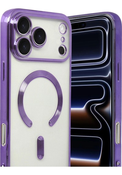 Apple, Uyumlu iPhone 17 Pro Max Kross Magneticsafe Kapak Mor