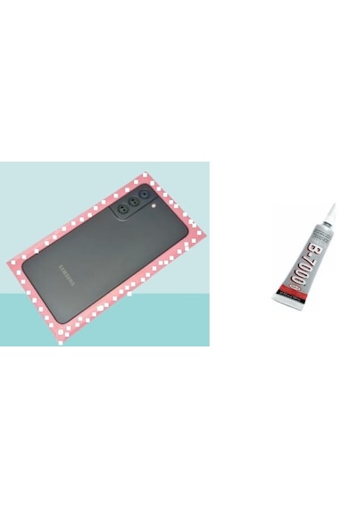 Samsung Galaxy S21 Fe Batarya Kapağı Kapak Kamera Gri