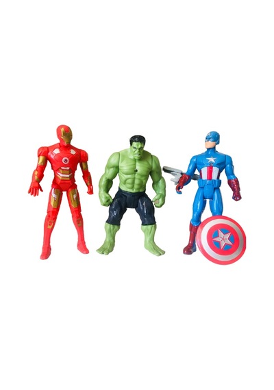 Avengers 3 Büyük Figür Seti Hulk. Captain America. Ironman
