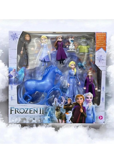 Frozen 2 Karakter Setim - 9'lu Figür Seti - Karlar Ülkesi 2 Özel Koleksiyon Figürleri