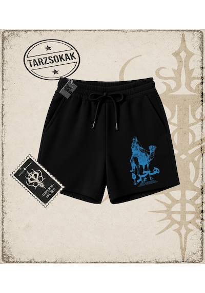 Tarzsokak Gotik & Grunge Streetwear Hıjrah Unisex Şort Siyah