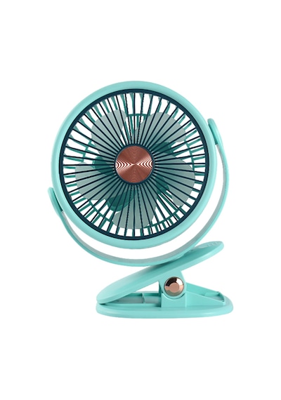 Feny Fn-f70, Yeşil, 3 Kademeli Hız, Kıstırmalı Ayak, 360derece Dönüş, 6&quot Kanat, Masaüstü, Dahili 1800mah Bataryalı, Type-c Şarj Girişli, Vantilatör
