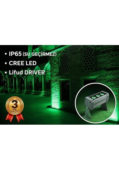Yeşil Rengi Wallwasher Led Aydınlatma Duvar Ve Ağaç Boyama Su Geçirmez/cree Led/lifud Driver 12cm Diğer