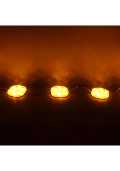 Powermaster Pm-14708 12 Volt 3 Watt Sarı Sabit 6565-2835 Modül Led 65x65x12mm