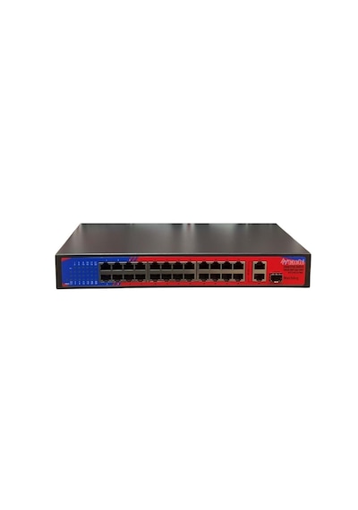 Hiitachi Ht2421fng 24+2+1 2 Uplink 1 Sfp 350w Poe Switch