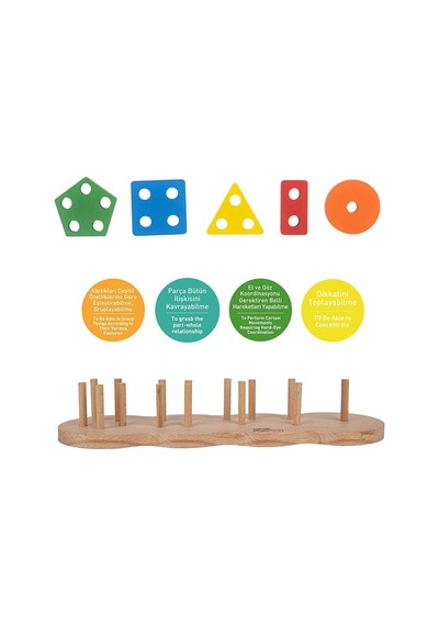 Tr Ahşap Oyuncak Geometrik Bul Tak Karışık Renkli, T7l34569625n1-std-s
