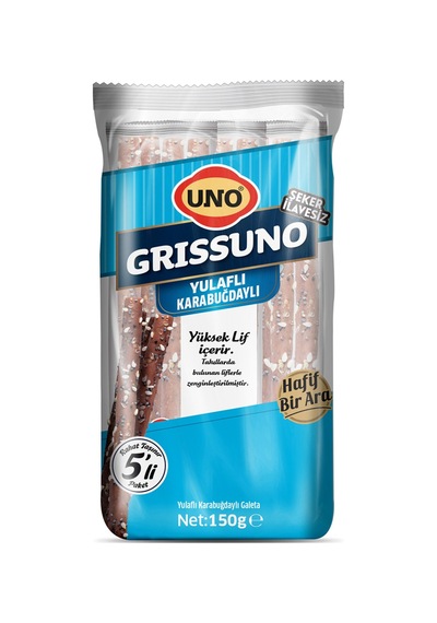 5 Adet Uno Grissuno Yulaflı Karabuğdaylı 150 G