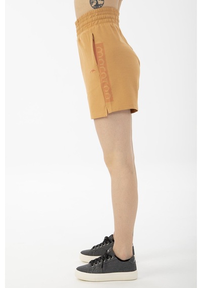 Maraton Sportswear Regular Kadın Basic Koyu Bej Şort 20850-koyu Bej Koyu Bej