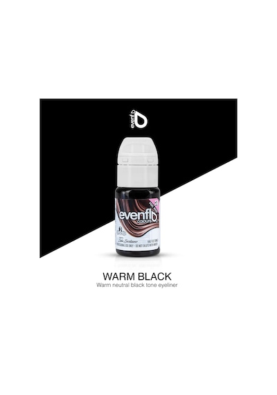 Perma Blend Evenflo Warm Black Eyeliner Sıcak Alt Tonlu Siyah Eyeliner Pigmenti 15ml Diğer