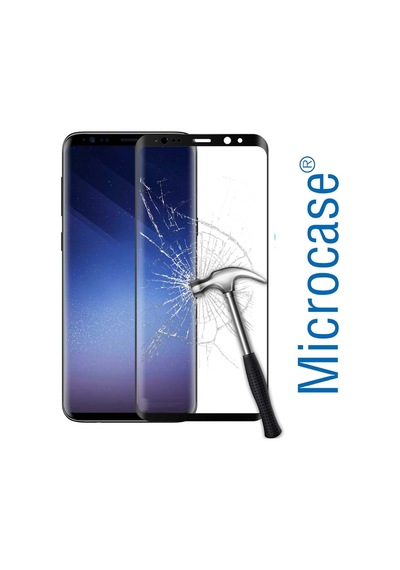 Samsung Uyumlu S8 3D Curved Full Ekran Tempered Glass Cam Koruma