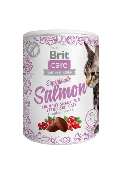 Brit Care Superfruits Crunchy Snack, Süper Besinli Kızılcık Ve Kuşburnu , Tahılsız, Somon Balıklı, Kıtır K