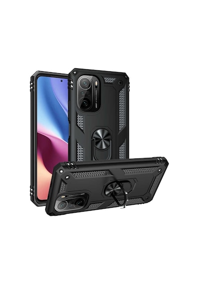 Xiaomi Mi 11I Kılıf Zore Vega Yüzüklü Standlı Zırh Kılıf