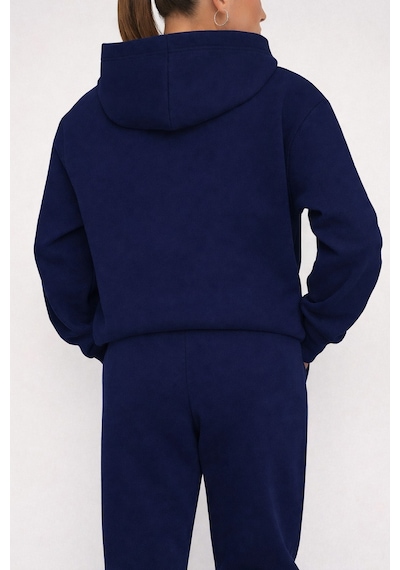 Heart Rhytym Love Baskılı Kapüşonlu Sweatshirt Ve Eşofman Altı Eşofman Takımı Lacivert Heart Rhytym Love Baskılı Kapüşonlu Sweatshirt Ve Eşofman Altı Eşofman Takımı Lacivert