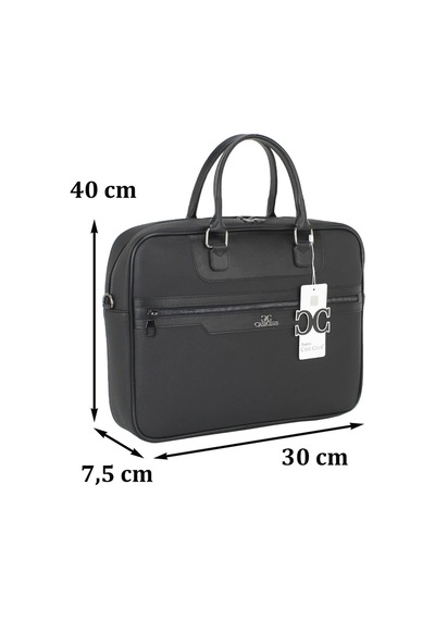 Case Club 2208 Evrak Çantası 15.6 İnç Laptop Bölmeli Omuz Askılı Siyah