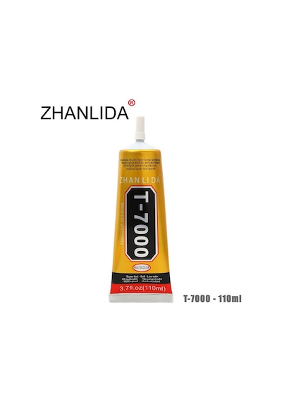Mobilelektronik T7000 Ekran Cam Lens Kasa Kapak Çerçeve Yapıştırıcı 110 Ml Siyah