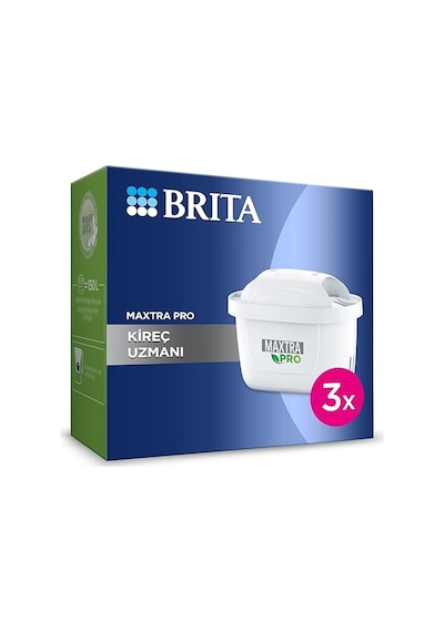 BRITA Maxtra Pro Kireç Uzmanı Yedek Su Arıtma Filtresi 3'lü
