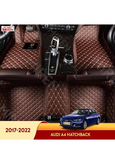Audi A4 2017-2022 Hatchback Araç 5D Havuzlu Suni Deri Oto Paspas
