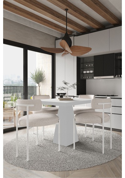 Avvio Mayer Beyaz Lake Mdf Ayak 90x90 Yemek Masası Mutfak Masası 4 Kişilik Masa Takımı Teddy Sandalye Beyaz Avvio Mayer Beyaz Lake Mdf Ayak 90x90 Yemek Masası Mutfak Masası 4 Kişilik Masa Takımı Teddy Sandalye Beyaz