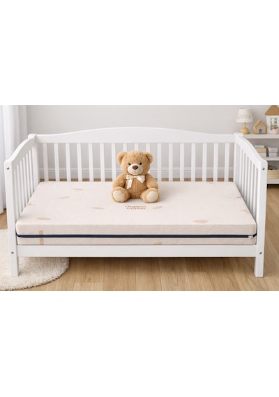 Artex 10cm Süngerli Bebek Çocuk Beşik Yatağı Cotton 70x110 Yıkanabilir Kılıflı Park Yatak Oyun Parkı 70 x 110 CM